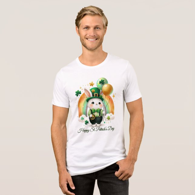 Feliz Dia de São Patrício Masculino  (Frente Completa)