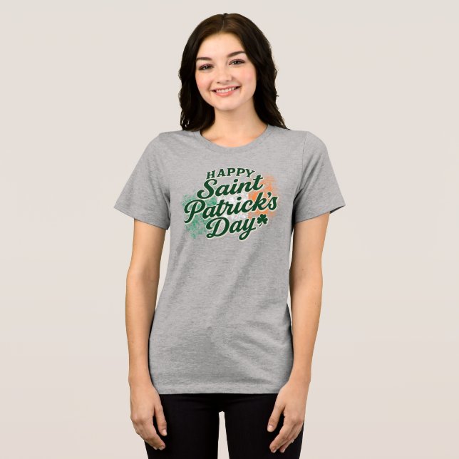Feliz dia de São Patrício vintage (Frente Completa)