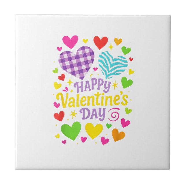 Feliz Dia de São Valentim - Corações Amor (Frente)