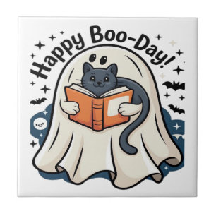 Feliz Dia do Boo Gato Fantasma PNG - Cute Assustad
