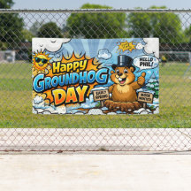 Feliz Dia do Marmota Fundo Divertido
