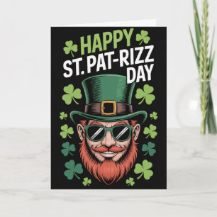 Feliz Dia do Rizz de São Patrício Cartão de Boas F