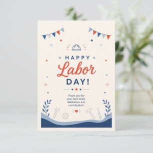 Feliz Dia do Trabalho Agradecimento Obrigado