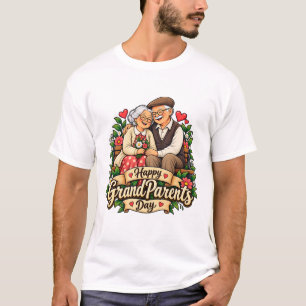 Feliz Dia dos Avós Camiseta Novo Design