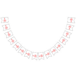 Feliz Dia dos Namorados Bandeira de Bunting Amor