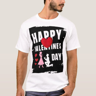 Feliz Dia dos Namorados Camiseta Casal Combinando