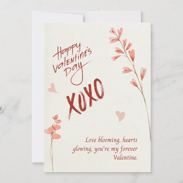 Feliz dia dos namorados, cartão de boas-vindas (Frente)