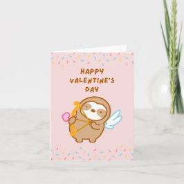 Feliz Dia dos Namorados Cartão de Preguiça Cupido