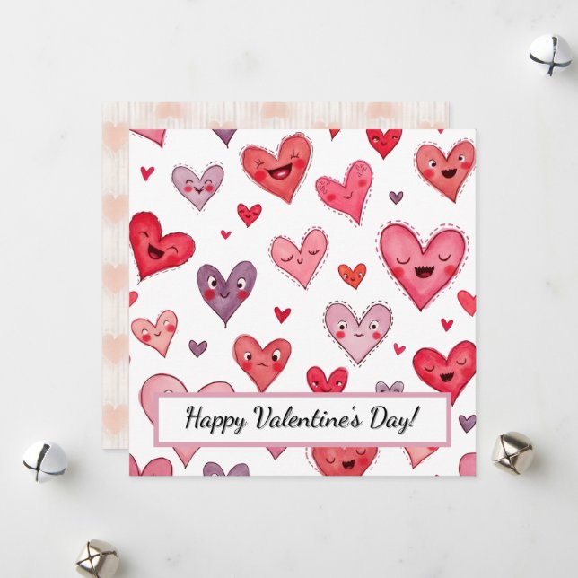 Feliz Dia dos Namorados! Cartão do Dia dos Namorad (Frente/Verso In Situ)