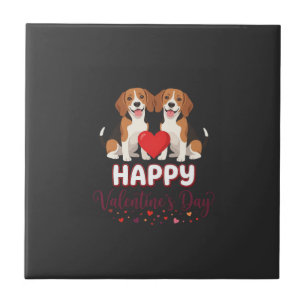 Feliz Dia dos Namorados Casal Beagle