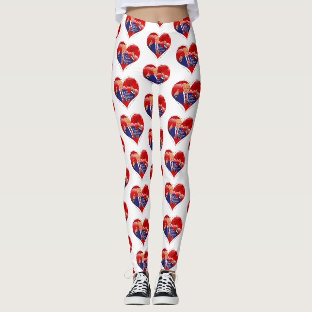 feliz dia dos namorados donald trump leggings (Frente)