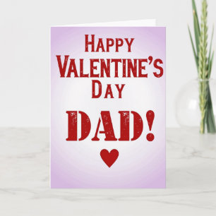 Feliz Dia dos Namorados Papai Cartão Distressed