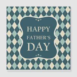Feliz Dia dos Pais Argyle Pattern