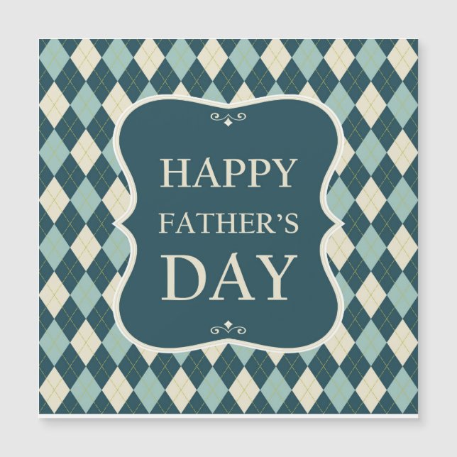Feliz Dia dos Pais Argyle Pattern (Frente)