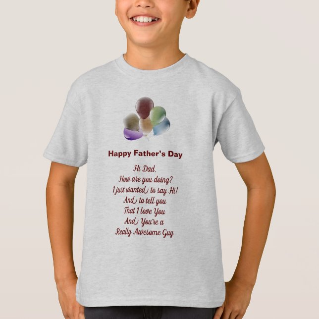 Feliz Dia dos Pais Camisa (Frente)