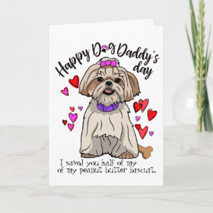 Feliz Dia dos Pais do seu cartão de cachorrinho Sh