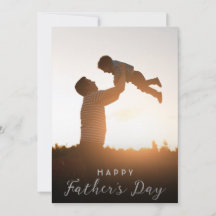 Feliz Dia dos Pais Papai Cartão de Foto dos Filhos