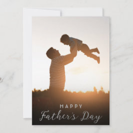 Feliz Dia dos Pais Papai Cartão de Foto dos Filhos