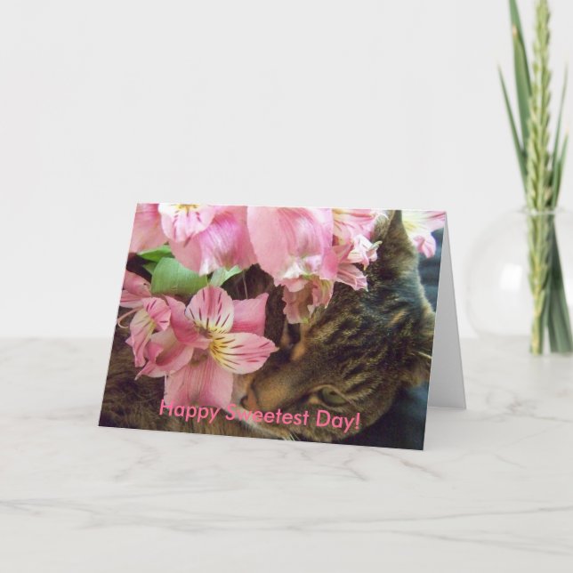 Feliz dia mais doce! Cartão (Frente)