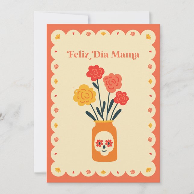 Feliz Dia Mamãe Cartão | Dia das Mães Cartão (Frente)