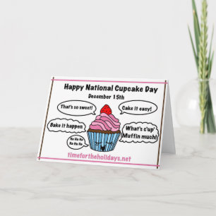 Feliz Dia Nacional do Cupcake - Dentro de Cartão d