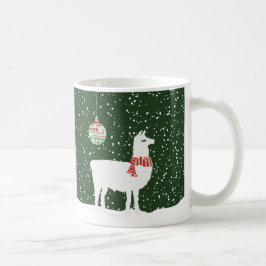 Feliz do feriado do lama do disco & caneca de café