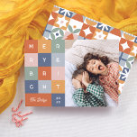 Feliz e Brilhante Orçamento de Foto de Natal Color<br><div class="desc">Celebre a temporada em estilo com o nosso cartão de "Feliz e Brilho", um design ousado e vibrante perfeito para aqueles que amam um giro moderno e divertido na tradição. Apresentando quadrados coloridos em laranja, amarelo, verde, cor-de-rosa e azul, cada letra de pop "feliz e brilhante" tem seu próprio bloco...</div>