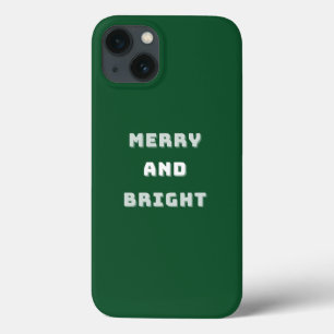 Feliz e Brilho, Arte de Natal Verde, Férias