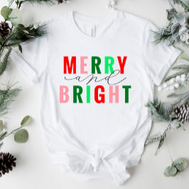 Feliz e Camisa de Natal Bright