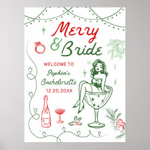 Feliz E Noiva Poster de Bachelorette de Natal
