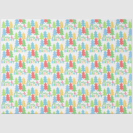 Feliz e papel de tecido brilhante