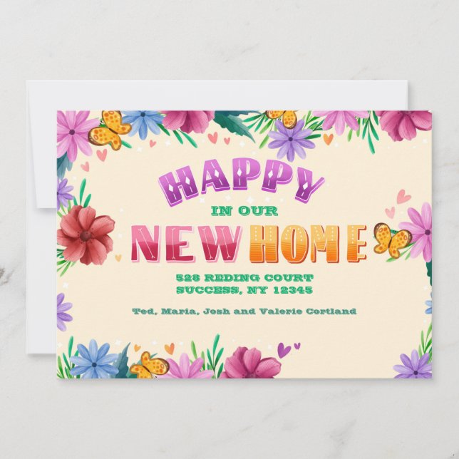 Feliz Em Nosso Novo Anúncio Em Movimento (Frente)