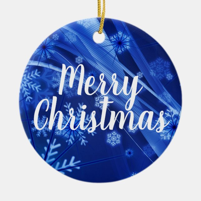 Feliz Enfeites de natal de Natal Feliz (Frente)