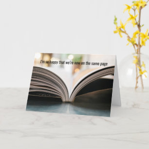Feliz Estamos na mesma página - Cartão