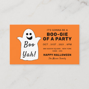 Feliz Fantasma, Convite de Ingresso para Festa de