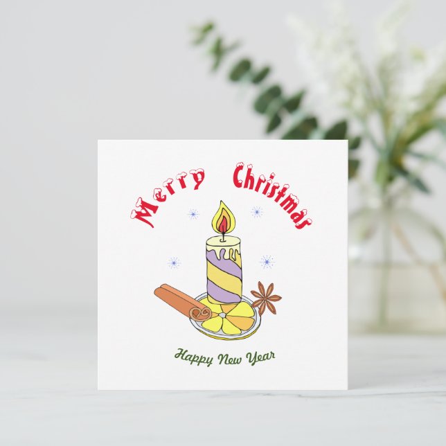 Feliz Feliz ano novo de natal (Em pé/Frente)