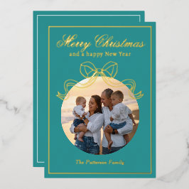 Feliz Feliz ano novo de Natal Foto do Arco Coquett