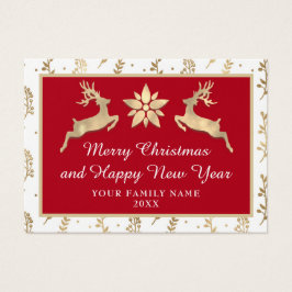 Feliz Feliz ano novo de Natal Rustic