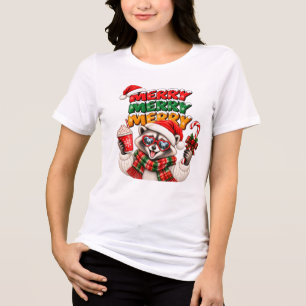 Feliz Feliz Feliz Natal Guaxinim Cacau Quente