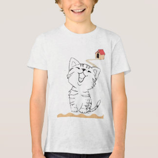 Feliz Feliz Gato Cartoon Fofo Gatinho Tabby Kids C