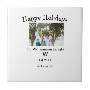 Feliz feriado família foto renute name letter ye