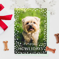 Feliz feriado Pet Lover Cartão com fotos