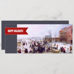 Feliz Férias. Cartões de saudação de natal de arte