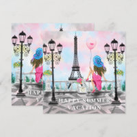Feliz Férias de Verão - Adoro Paris - Bonita