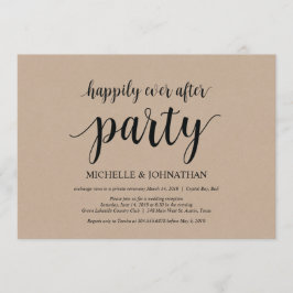 Feliz festa após festa, convite para elopeamento d