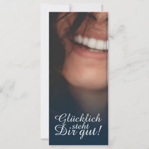 Feliz fica bem em você! - Azul