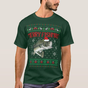 Feliz Fishmas Feia Natal Suéter Engraçado Anglês
