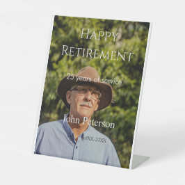 Feliz foto de aposentadoria nome ano anos de servi