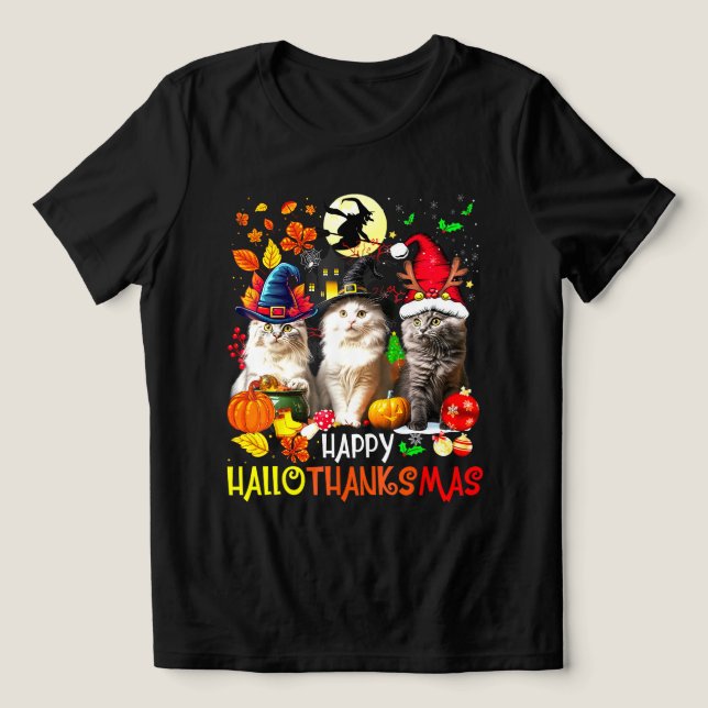 Feliz HalloObrigadoMas Cats (Design frontal)