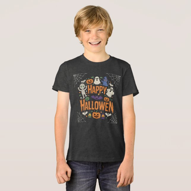 Feliz Halloween 2025 Ghost Scary Pumpkin (Frente Completa)